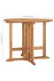 Folding Garden Dining Table Ø90x75 cm Solid Teak Wood - 3