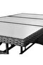 Garden Table Black 170x80x74 cm Poly Rattan - 4