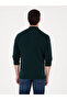 Dark Green Regular Fit Wool Blend Buttoned Collar Knitwear Sweater 50311895-Vr079 - 5