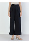 Women Black Wide Leg Trousers - 3