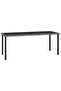 Garden Dining Table Grey 180x70x73 cm Poly Rattan