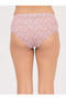 Pack of 3-Mid Waist Floral Print Hipster Panties - Cotton - 2