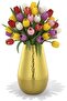Hammered Gold Mild Steel Floor Vase 45cm