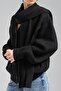 Women's Scarf Detailed Two-Piece Design Cardigan - 5