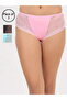 Pack of 3-Mid Waist Hipster Panties with Lace Wings - Cotton
