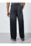 Men Black Dark Fade Baggy Fit Jeans - 4