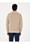 Beige Regular Fit 100% Cotton Apaş Collar Knitwear Sweater 50310535-Vr011 - 5