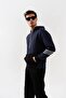 Night Pulse Kangaroo Pocket Detailed Hoodie - 4