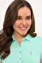 Women's Mint Basic Polo Collar T-Shirt 50234714-Vr090 - 2