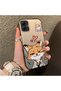 Samsung Galaxy A05 Compatible Heart-Themed Fox and Rabbit Printed Case, Matching Cover for Friends and Couples