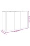 Garden Raised Bed 120x40x80 cm Corten Steel - 3