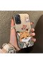 Redmi Note 11 Pro 4G/5G Compatible Heart-Themed Fox Rabbit Printed Case, Friend and Couple