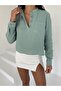Hakim Collar Muslin Shirt Blouse Green - 5