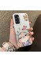 Samsung Galaxy A34 Compatible Heart-Themed Fox Rabbit Printed Case, Matching Cover for Friend and Couple