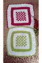 2-Piece Hand Knitted Bath Washcloth Bath Scrubber Soft White Gift Set Mother Father Child Washcloth - 3
