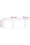 Raised Bed Green 160 x 80 x 44 cm Steel - 3