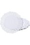 100-Piece White Lace Paper Doilies, Disposable Placemats for Wedding & Birthday