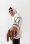 Motion Guard Scuba Fabric Zippered Kangaroo Pocket Detailed Sweatshirt Hoodie - 5