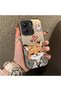 Redmi 13C 4G/5G Compatible Heart-Themed Fox Rabbit Printed Case, Matching Cover for Friends and Couples