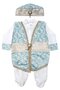 Baby Boy Blue Gold Şehzade Mevlüt Jumpsuit - 2