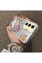 Samsung Galaxy S24 Fe Compatible Heart-Themed Fox and Rabbit Printed Case, Matching Cover for Friends and Couples - 2