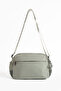 4-Compartment Waterproof Parachute Fabric Shoulder Bag with Side Zipper Detail - 2