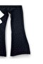 Girl's Corded Fabric Stoned Transitional Stylish 2-Piece Set L 4-12 Years Old Stoned Flared L Tights and Blouse - 6