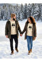 Valentine's Day Lover's Combination Heart Cat Printed Comfortable, Flexible, Stylish Crew Neck Sweatshirt