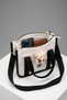 Square Canvas Crossbody Bag - Young and Stylish Daily Handbag 23X20X12 cm - 2