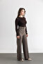 Women's Belted Wide Leg Trousers - 4