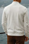 Men's Relax Cotton Ecru Loose College Jacket - 5