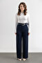 Women's Belted Wide Leg Trousers