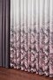 Aura Marble Digital Printing Tight Pleated Modern Tulle Curtain-Pink - 2