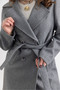 Women's Belted Button Detailed Cashmere Coat - 5