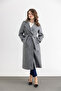 Women's Belted Button Detailed Cashmere Coat - 4