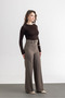 Women's Belted Wide Leg Trousers - 6