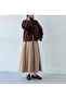 Pleated High Waist Belted Long Skirt - 3