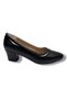 8665--26 Shiny Print Leather Patent Leather Striped Thick Heel Women's Shoes 5cm - 2