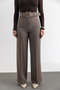 Women's Belted Wide Leg Trousers - 2