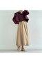 Pleated High Waist Belted Long Skirt