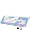 JOYACCESS Wireless Keyboard, Ergonomic Computer Keyboard, Silent Compact Cordless, Low Profile with