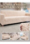 Soft Welsoft Elastic 3-Seater Sofa Cover Non-Slip Flexible and Washable Sofa Cover Mink - 2