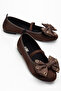 Bow-Tie Ballet Flats with Satin Orthopedic Sole - 6