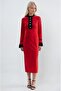 Midi dress with ruffled sleeves and neckline 2961 - 5
