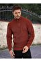 Men's Knitwear Sweater with Half Zipper (Cream) - 2