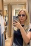 Eoh5005 C3 Yellow Ultra Light Metal Unisex Cat Eye Sunglasses - 3