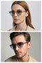Eoh5005 C3 Yellow Ultra Light Metal Unisex Cat Eye Sunglasses - 2