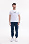 30/1 Single Jersey Fabric Crew Neck Logo Printed Short Sleeve Men's T-Shirt