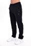 3 Thread Thick Textured Zipper Pocket Straight Leg Winter Men's Sweatpants - 6