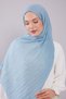 Moss Green Pleated Cotton Shawl - 4